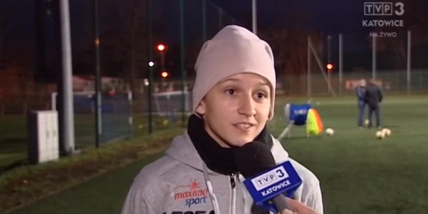 Z kamerami na treningu Czarnych Sosnowiec